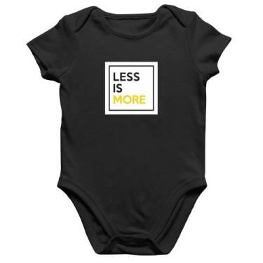Imagem de Body Bebê Algodão Less is More - Foca na Moda, Preto, M