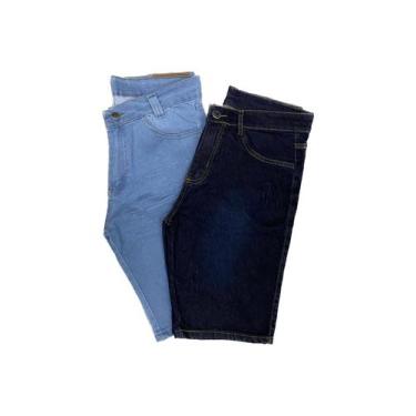 Imagem de INCRIVEL - Kit 2 BERMUDAS Jeans Lycra Da Fábrica - JEANS WEAR, 46