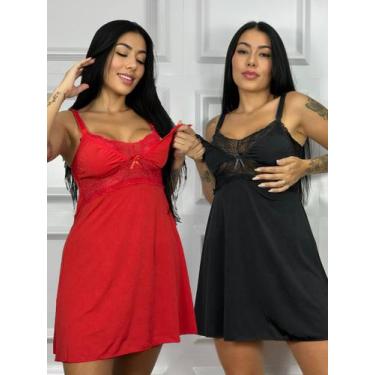 Imagem de Kit 2 Camisolas Amamentação Moda Gestante Pós Parto - Live Comfort, So