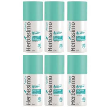 Imagem de Kit 6 Desodorante Roll-On Neutro Herbíssimo 50Ml - Dana - Dana Cosméti