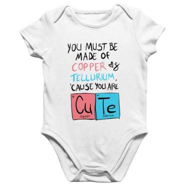 Imagem de Body Bebê Algodão Made of Cooper Cute - Foca na Moda, Branco, GG