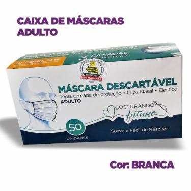 Imagem de Máscara ANTIVIRAL Descartável ADULTO - Tripla Proteção 3 Camadas - Cai