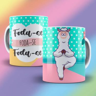 Imagem de Caneca Lhama Irritada Teu Cu Porr@ Caralh@ Diversos Modelos Insulto Ir