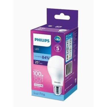 Imagem de Lâmpada Led Bulbo 16w Eq100w Philips 6500k Br-frio E27 1527L