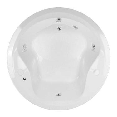 Imagem de Banheira Redonda Siberia com hidro em acrílico - Só Banheiras, 1,50x1,