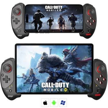 Imagem de Megadream Wireless Mobile Game Controller Gamepad Joystick for iPad iOS iPhone 14/13/12, Android Samsung Tablet PC - 18+ Hour Battery Life - MFi Certified - Call of Duty - Apex Legends, Black