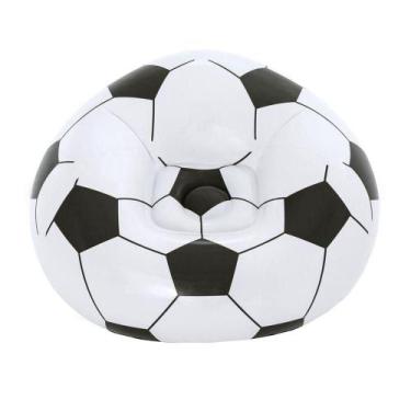 Imagem de Poltrona / Puff Inflável Bestway 75010 Bola de Futebol 66x112x114cm Ca
