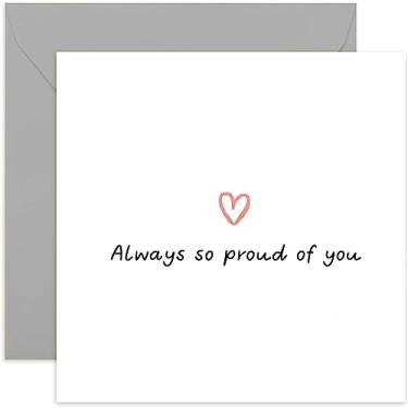 Imagem de Cartão Old English Co. Always So Proud Of You para filho ou filha - Proud of You Card for Him or Her - We're Proud of You Card for Kids - Formatura, New Job, University, Back To School | Em branco por