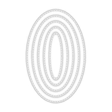 Imagem de Cortes ovais de fundo para fazer cartões, recortes de scrapbooking, matrizes de corte de metal, parabéns, cortes de matriz em relevo, modelo de estênceis para decoração de scrap-booking, cartão de