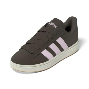Imagem de adidas Grand Court Alpha Tênis feminino, Earth Strata/rosa transparente/chiclete, 40