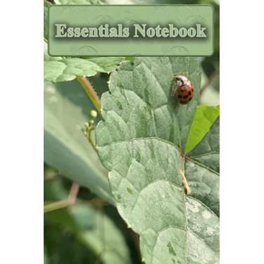 Imagem de Essentials Notebook | Bookkeeping, Entries, Journaling, Passwords, and More | "Ladybug on A Leaf" 6 x 9