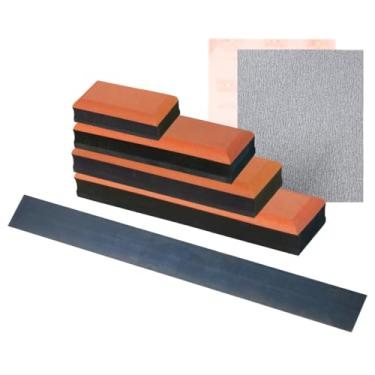 Imagem de Pintando Carro, 4 Tacos Lixador Manual De Eva/Regua E Duas Lixas Adesivas Quantidade de cascalhos:0;Cor:Laranja