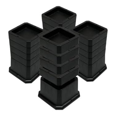 Imagem de YWJLQH 4 unidades de elevadores de cama protetor de piso elevadores de sofá elevadores de cama para cadeira de sofá de mesa, 6 Inch