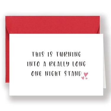Imagem de Naughty Amazing One Night Stand Happy Valentine's Day Card, Cheeky Love Miss You Card for Him Her, Special Anniversary Card