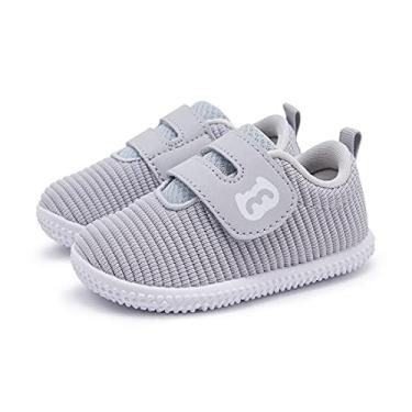 Imagem de BMCiTYBM Sapatos De Bebê Menina 6-12 Meses Sapatos De Caminhada Do Bebê Meninas Meninos Tênis Infantis Sapatos 6 9 12 18 24 Meses Tamanho Cinza 6-12 Meses Infantil