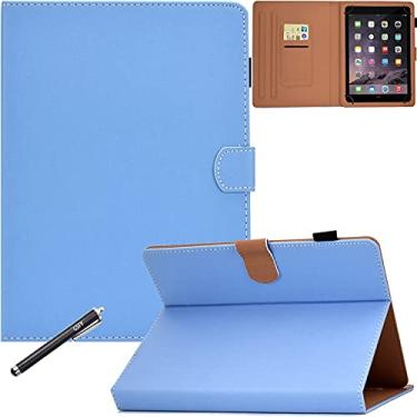 Imagem de GSFY Capa universal de 8 polegadas, capa protetora antiderrapante com suporte de couro com suporte Stylus para iPad Mini/Samsung/Kindle/Huawei/Lenovo/HP/Asus/Acer/Sony tablet de 7,9 a 8,5 polegadas,