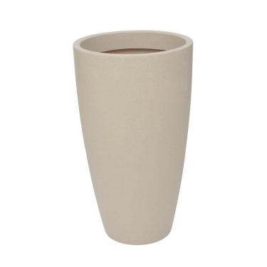 Imagem de Vaso Malta Cone Fosco 43x76cm Caixa Master Com 2 Unidades Granito Areia