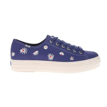Imagem de Keds Tênis feminino de lona Triple Kick, Lona azul marinho, 39