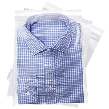 Imagem de 100 peças – 30,48 cm x 45,72 cm, aviso de asfixia autovedante plástico transparente de poliéster, 1,6 mm para roupas, camisetas, calças - cola que pode ser fechada