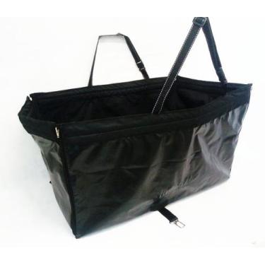 Imagem de Capa protetora caixa para banco traseiro M - preta - KING OF PETS