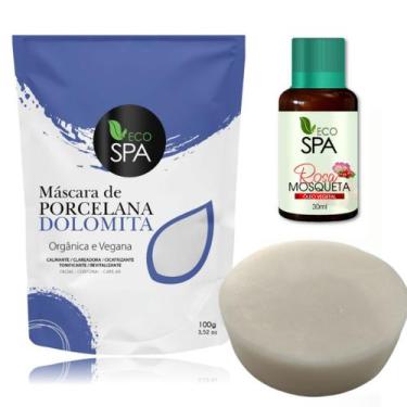 Imagem de Eco Spa - Dolomita clareadora + Oleo de Rosa Mosqueta Puro - Kit, DOLO