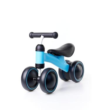 Imagem de Bicicleta de Equilíbrio Infantil, 3 Rodas, Rosa e Preto, Primeira Bike para Bebês (Azul)