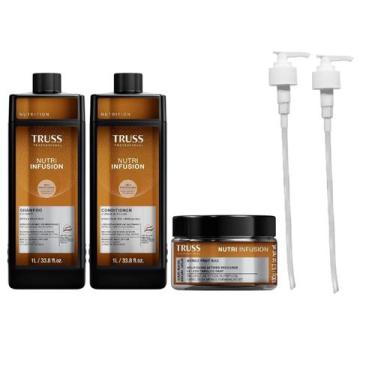 Imagem de Kit Truss Nutri Infusion - Shampoo 1L + Condicionador 1L + Máscara 180