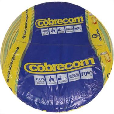 Imagem de Fio Cabo Auto Cobrecom 100mts 2,5mm Verde/Amarelo