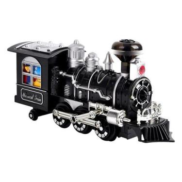 Imagem de Trem a Vapor Elétrico Infantil - Brinquedo Interativo com Modelo de Lo