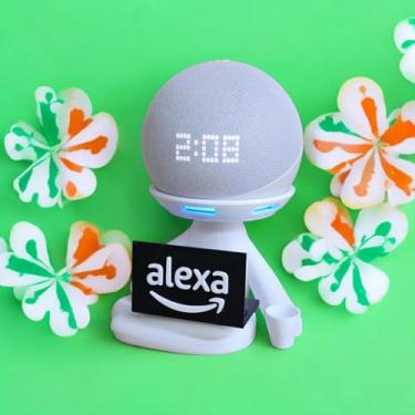 Imagem de Suporte Alexa Echo Dot 3, dot 4 e Dot 5. Robert Notebook - Presente, decoração, show Stand Amazon