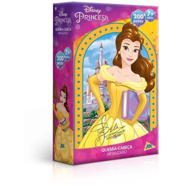 Imagem de Quebra - Cabeça 200 Peças - Metalizado - Princesa Bela - Toyster Brinquedos