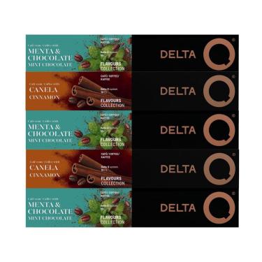 Imagem de 50 Cápsulas Delta Q Café Chocolate Com Menta E Café Canela