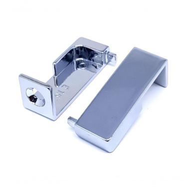 Imagem de Kit 8 Pares De Ponteira Para Perfil Puxador Perfis Facetato Cor: cromado