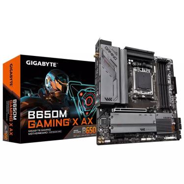 Imagem de Placa Mae Gigabyte amd B650M Gaming X ax matx AM5 M.2 nvme wi-fi 4XDDR5 max. 192GB 2X dp 1X hdmi