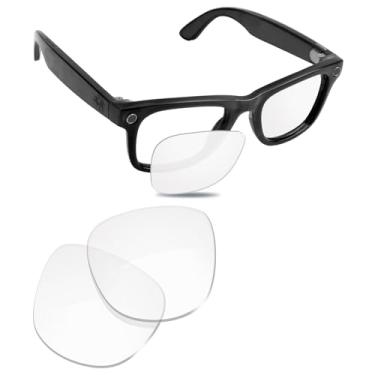 Imagem de Glintbay Lentes de óculos de sol de substituição compatíveis com lentes transparentes Ray-Ban RW4008 para armações Meta Wayfarer de 53 mm