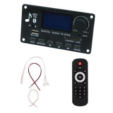 Imagem de 2 × 40W BT5.0 placa decodificadora amplificador sem perdas MP3 WMA WAV FLAC APE formatos de áudio suportam cartão de armazenamento MMC SD MMA e U-Disk