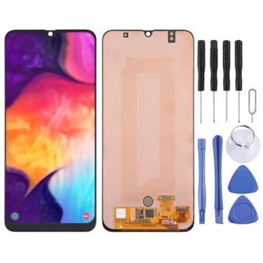 Imagem de YUNCHATW Acessórios telefônicos Tela LCD original para for galaxy A50 SM-A505 com o Digitalizer Full Assembly Substituição do telefone celular