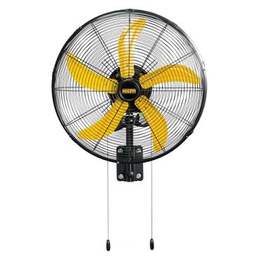 Imagem de HiCFM Ventilador De Parede Oscilante De 20", 4800 Cfm, Alta Velocidade, Industrial, Montado Na Parede, Para Serviços Pesados, Com 3 Configurações De Velocidade, Oscilação De 80° Para Oficinas Comer