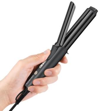 Imagem de Ferro de ondulação zavarea Travel Ceramic Mini de 1 polegada para cabe