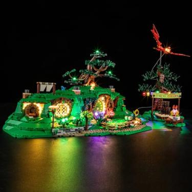 Imagem de BRIKSMAX Kit de luz 2.0 para Lego Senhor dos Anéis The Shire - Iluminação LED inovadora compatível com Lego Icons 10354 - Conjunto Lego não incluído