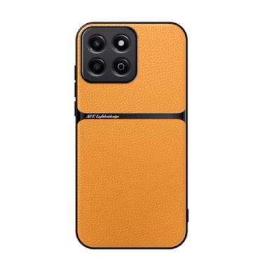 Imagem de Kepuch Capa para Honor 200 Smart/Honor X7c/Honor 60 Plus - Litchi Grano Case Placa de Metal Embutida - Pornográfico
