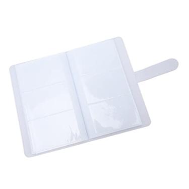 Imagem de Mini -foto de 3 Polegadas álbum Com 108 Bolsos, Livro Fotográfico de Couro PU para Fotos Instantâneas, Ingressos de Cinema, Cartões de Visita (Branco)