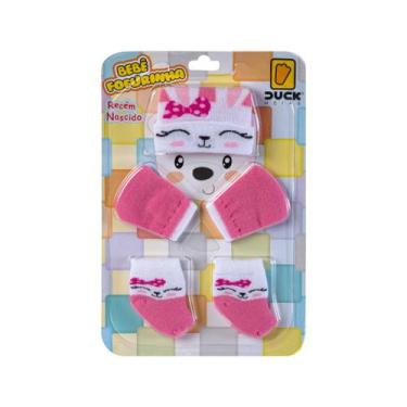 Imagem de Kit Bebe Toca Luva E Meia Conjunto Recem Nascido Saida Maternidade Men