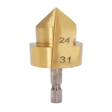 Imagem de Broca Escareadora Profissional, Broca de Haste Hexagonal de 1/4 de Polegada - Revestimento de Ti Diâmetro Lâmina de 24-31 Mm Aplicações Amplas Ferramenta Manual para Trabalho