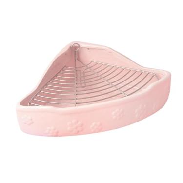 Imagem de IEUDNS Caixa de ninhada de Pet Bandear de pet -panela Pan Bandeja Pequenos Animais Bandejas de areia Pan de areia para hamster, rato, cobaia porquinho, Rosa