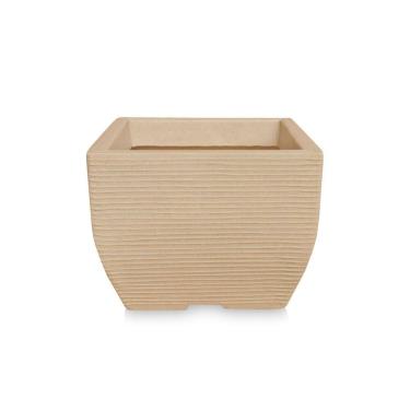 Imagem de Vaso De Planta Quadrado Decorativo Polietileno 30X40 Areia