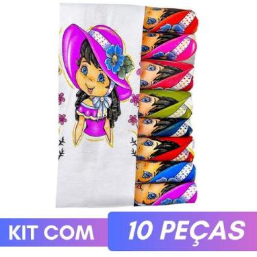 Imagem de Pano Para Fazer Saia Crochê Boneca Artesã Glitter Kit C/10 - DRK, Tina