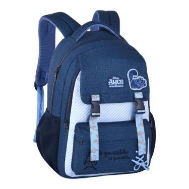 Imagem de Mochila Costas Alice no Pais das Maravilhas Juvenil Escolar - Disney, 
