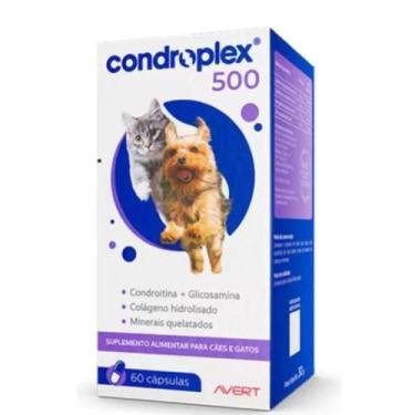 Imagem de Condroplex 500 Suplemento Alimentar para Cães e Gatos de Pequeno Porte