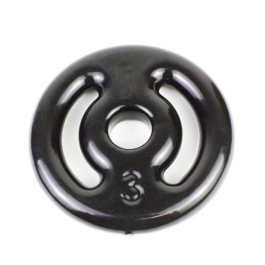 Imagem de Anilha 03kg Vazada Revestida Emborrachada Peso Musculação Academia JFIT